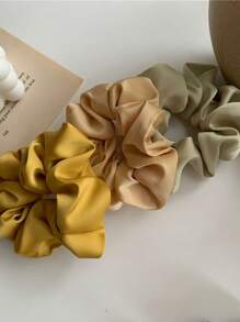 6/1 件（小号）纯色缎面发带 - 彩色 - 查看 4