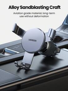 UGREEN 通风口支架 车载通风口手机支架 重力手机支架 免提车载自动锁 兼容 Iphone 15 14 13 Pro Max Galaxy Realme 手机支架