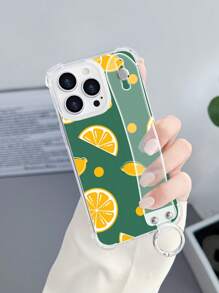 帶支架的清新檸檬設計防震 iPhone 12 Pro Max 手機殼 - 彩色 - 查看 3