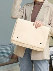 Túi đựng máy tính xách tay chắc chắn chống nước 1pc - Màu be - Xem 2