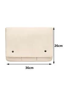 Túi đựng máy tính xách tay chắc chắn chống nước 1pc - Màu be - Xem 5