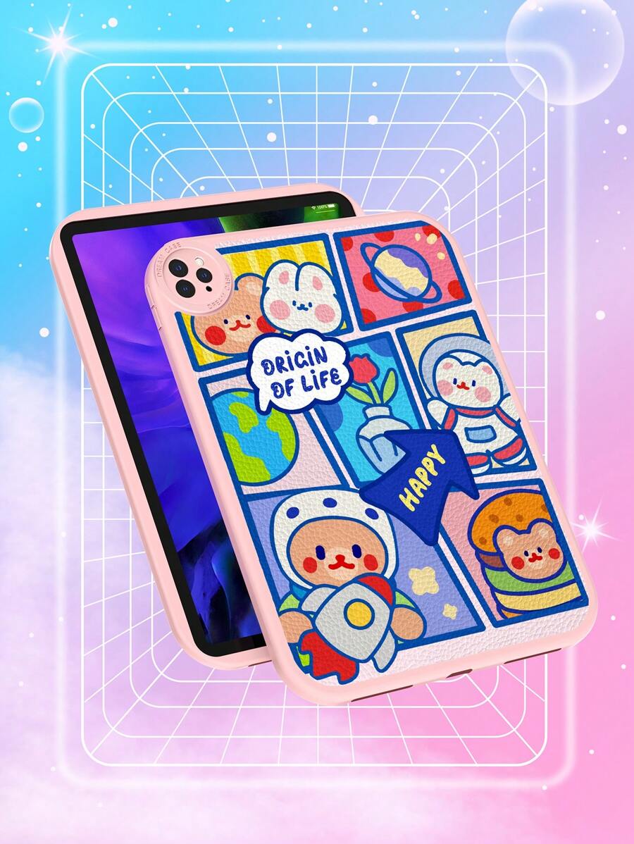 Cartoon Graphic Case Compatible With iPad - Multicolor - View 1