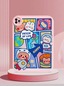 Cartoon Graphic Case Compatible With iPad - Multicolor - View 3