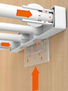 4 giá đỡ kệ dính rõ ràng - Trong sáng - Xem 4