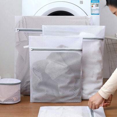 1pc Portable Mesh Laundry Bag Dress Pants Shoes Jeans Boots Skirt,Spring,Minimalist,Summer Tops