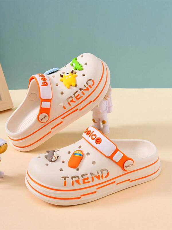 شباشب بفتحات زخرفة رسوم كارتون قص مجوف لطيفة الى خارجي بنات