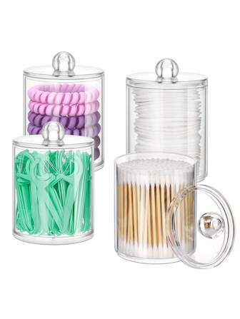 1入組透明棉籤收納盒