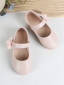 Bebé Zapatos mary jane con diseño de flor - Rosa - Ver 3