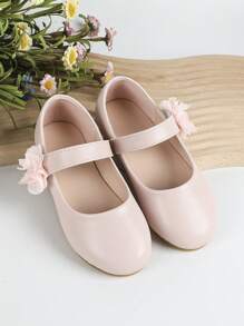 Bebé Zapatos mary jane con diseño de flor - Rosa - Ver 5