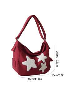 Trang trí ngôi sao túi Hobo trung bình - Đỏ - Xem 5