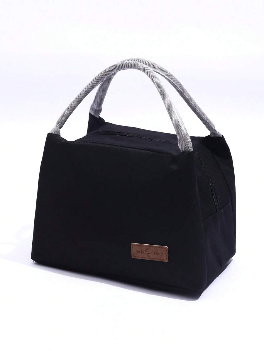 Lunch Bag Lunch Box For Women Men Insulated Lunch Tote Bag Leakproof Thermal Cooler Sack Food Handbags Case High Capacity For Travel Work School Picnic Insulated Lunch Box Bag For School Work Picnic Travel Outdoors - Black - View 1