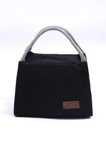 Lunch Bag Lunch Box For Women Men Insulated Lunch Tote Bag Leakproof Thermal Cooler Sack Food Handbags Case High Capacity For Travel Work School Picnic Insulated Lunch Box Bag For School Work Picnic Travel Outdoors - Black - View 2