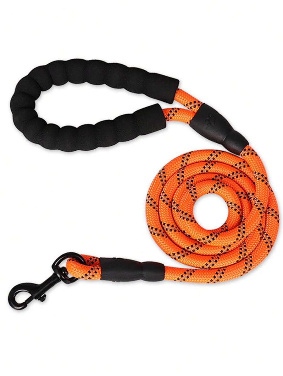 1pc Reflective Pet Leash For Dog For Outdoor - Orange - View 1