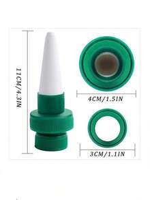 1pc Mini Automatic Watering Head, Plastic Clay Drip Water Device For Garden - Green - View 2