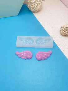 1pc Silicone Mold, Creative Wing Design Silicone Mould For DIY Craft - White - View 1
