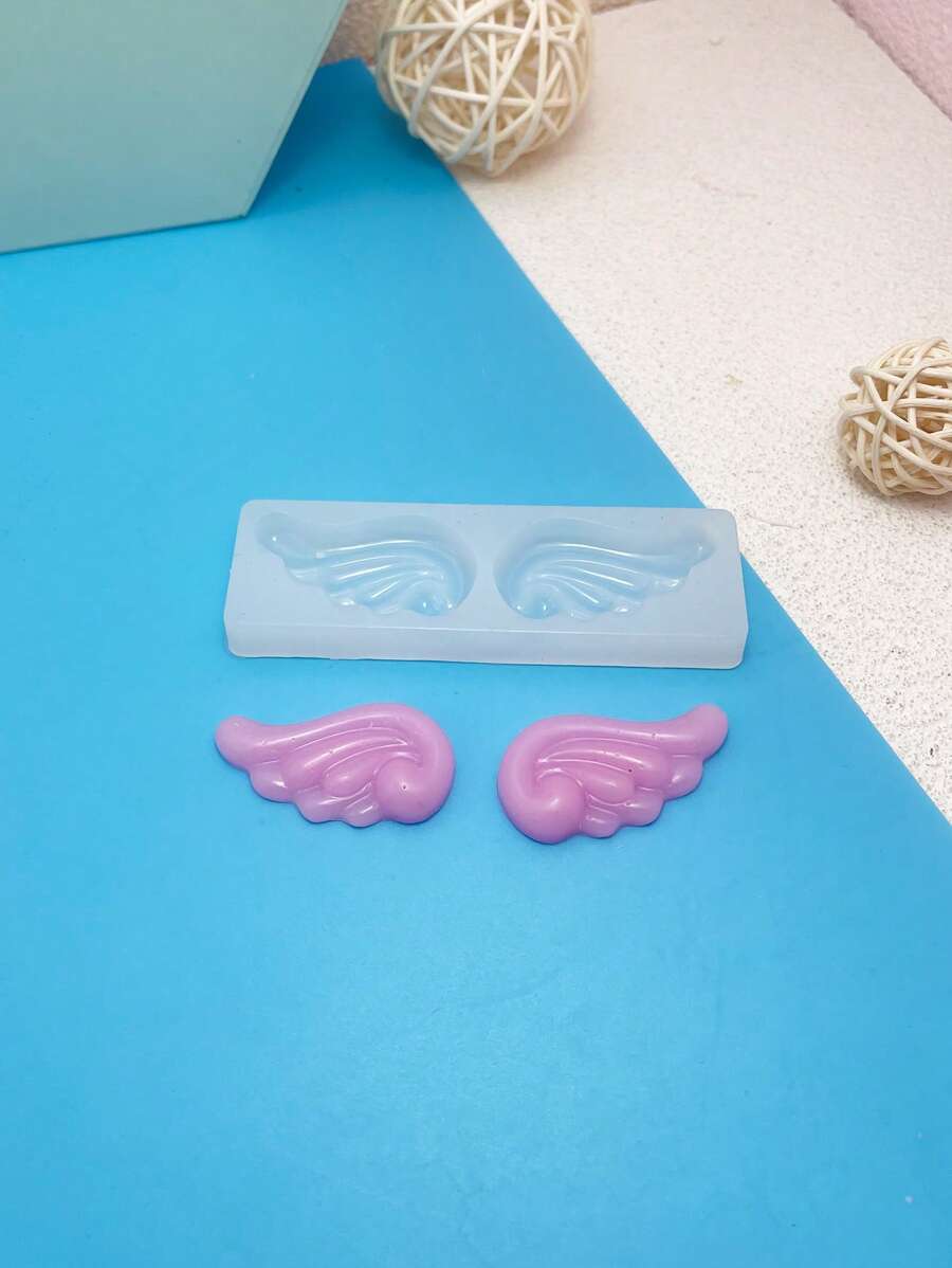 1pc Silicone Mold, Creative Wing Design Silicone Mould For DIY Craft - White - View 1