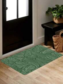 1 Họa Tiết Lá Chống Trơn Trượt Ngoài Trời Thảm Xanh Polyester Lối Vào Cho Ban Công Hành Lang - màu xanh lá - Xem 2