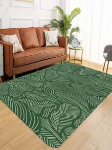 1 Họa Tiết Lá Chống Trơn Trượt Ngoài Trời Thảm Xanh Polyester Lối Vào Cho Ban Công Hành Lang - màu xanh lá - Xem 3