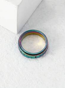 1 Thép Không Gỉ Mờ Xoay Hành Tinh Trăng Sao Nhẫn Cho Nữ Hẹn Hò Phụ Kiện - Nhiều màu - Xem 6