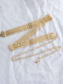 Street 1 件女士镂空时尚链条腰带，适合日常生活万圣节夏季、学校秋季、秋季、万圣节