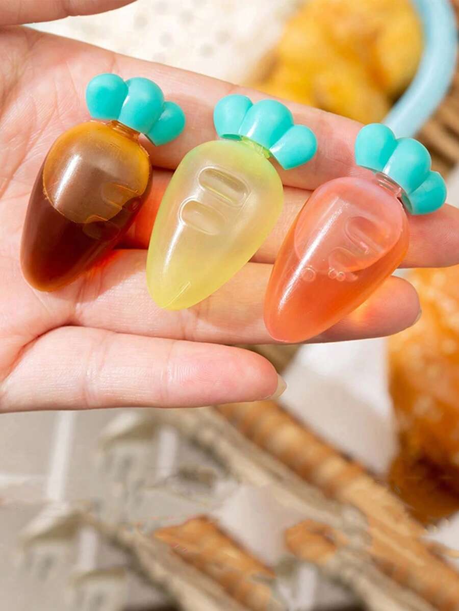 3入組胡蘿蔔設計調料碟夾 - 彩色 - 查看 1