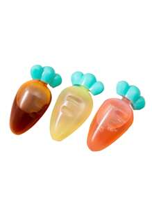 3入組胡蘿蔔設計調料碟夾 - 彩色 - 查看 3