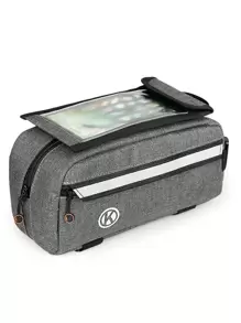 1pc Letter Graphic Bike Bag - Grey - View 2
