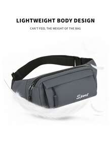 Lauftasche großer Kapazität, Buchstaben Grafik, Polyamid