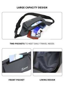 Lauftasche großer Kapazität, Buchstaben Grafik, Polyamid