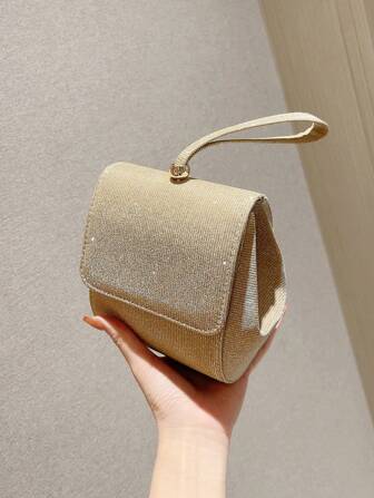 迷你異形包翻蓋鏈條金屬亮絲魅力四射適合派對