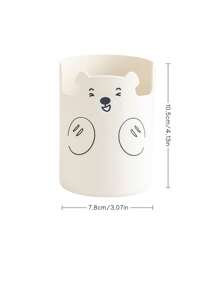 1个随机小熊图案化妆刷收纳包，房间装饰，包包，化妆包，梳妆台，旅行，化妆包，旅行必备，收纳包，储物，旅行必备，化妆品收纳包，化妆包，化妆品收纳包，收纳包，洗漱包，桌面收纳包，化妆品包，化妆袋，化妆品收纳，梳妆台配件，化妆袋，化妆包，珠宝盒，收纳袋，化妆刷架，刷架，香水收纳包，收纳袋，女士礼物，圣诞礼物，女士礼物创意 - 白色 - 查看 7