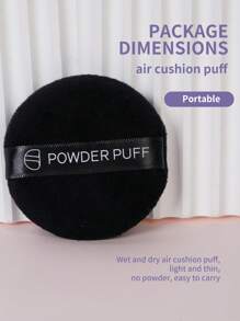 MAANGE 5pcs Round-Shaped Powder Puff For Dry Use,Soft And Skin Friendly Makeup Puff,Makeup Tools Easy Carrying For Travel - Black - View 7