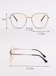 猫眼女士时尚设计眼镜 - 黑色 - 查看 3