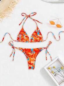 Swim Vcay Women's Beach Vacation Bikini Swimsuit, Random Print - Multicolor - View 2