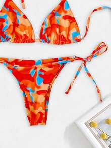 Swim Vcay Women's Beach Vacation Bikini Swimsuit, Random Print - Multicolor - View 4