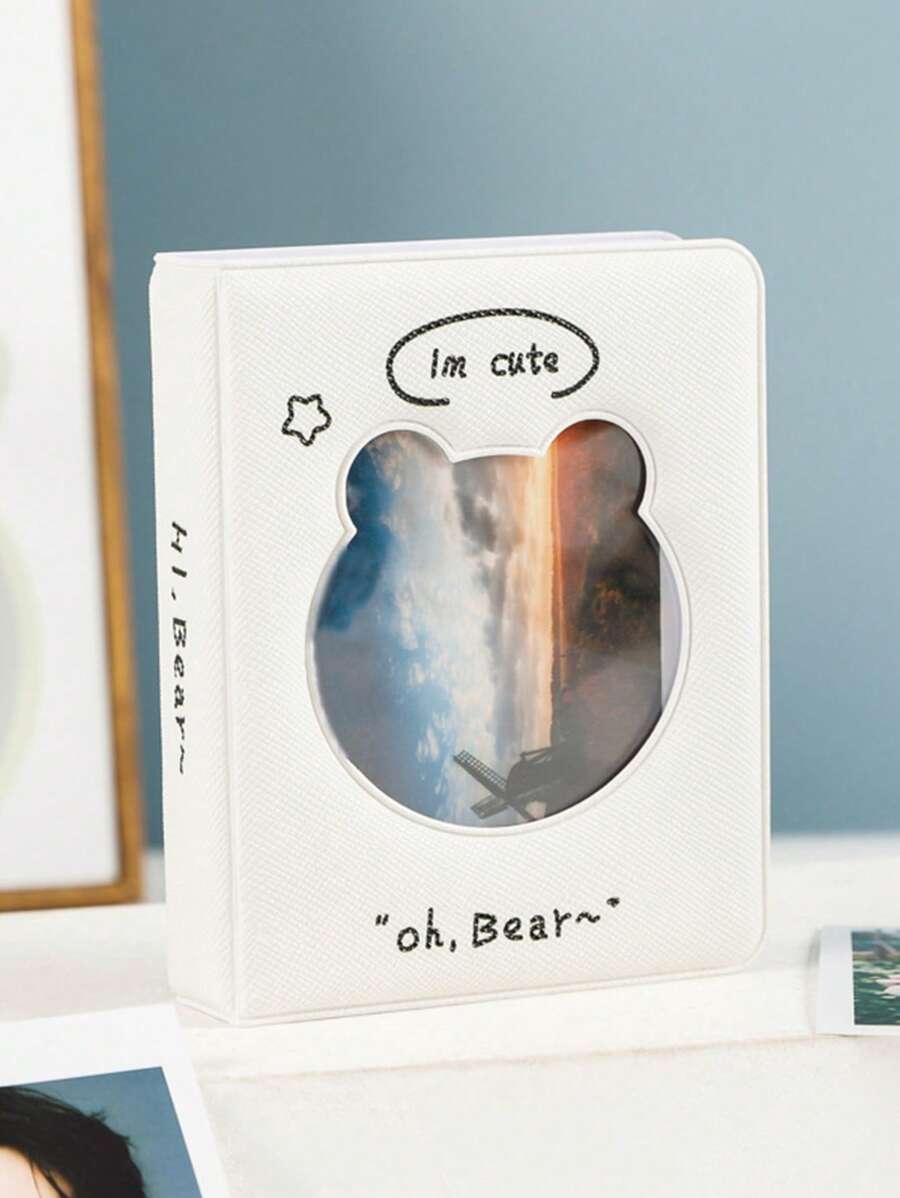 1 Chữ Đồ Họa Gấu Rỗng Album Ảnh Sáng Tạo Di Động Thẻ Đựng Cho Ảnh, Lưu Trữ Thẻ - Nhiều màu - Xem 1