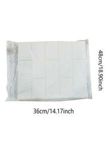 4pcs/set 3D Brick Pattern Wall Paper, Self Adhesive 3D Wall Panel For Home Decor - White - View 7