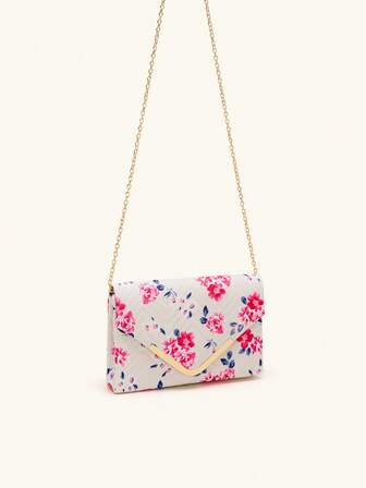 花朵圖案信封包迷你翻蓋