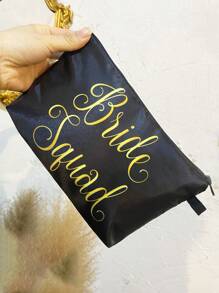 1 Lễ Cưới Cô Dâu Túi Đựng Mỹ Phẩm Cầm Tay Slouchy Di Động Túi Giặt Túi Đựng Mỹ Phẩm Trang Điểm Cho Nữ Bé Gái - Nhiều màu - Xem 4