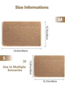 1pc Contrast Binding Cat Scratcher cho mèo để chơi - Cà phê nâu - Xem 4