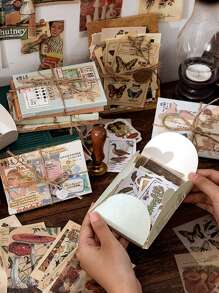 60 pièces Autocollant à motif mixte aléatoire - Multicolore - Voir 2