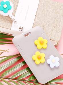 1 pieza colgante de insignia con diseño floral al azar - Multicolor - Ver 5