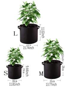 Garden Planting Bag, Tree Planting Bag - Black - View 2