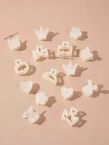 15 piezas Clips de pelo para mujer con decoración de perlas falsas - Clips de pelo lindos, clips de mandíbula, abrazaderas de pelo, clutches de pelo, sujetadores de pelo