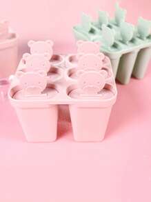 1 pieza Molde para paletas con diseño de oso de dibujos animados - Multicolor - Ver 1