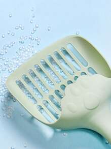 1 pieza Pala de arena para gatos de color al azar para gato para limpieza - Verde - Ver 2