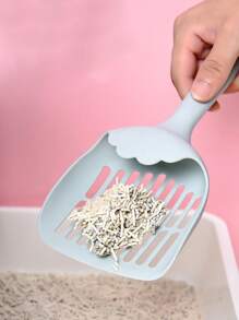 1 pieza Pala de arena para gatos de color al azar para gato para limpieza - Verde - Ver 3