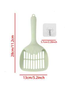 1 pieza Pala de arena para gatos de color al azar para gato para limpieza - Verde - Ver 5