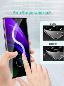 2pcs Tempered Glass Phone Protection Film Compatible With Huawei & Samsung - Clear - View 3