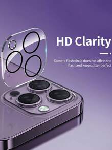 2片強化玻璃高清手機保護膜和 2 片鏡頭膜相容於 iPhone 15/15Pro/15Plus/15Promax - 無色 - 查看 4